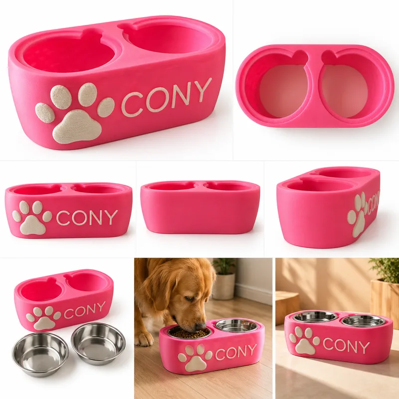 Comedero Doble Personalizado para Mascotas, foto 6